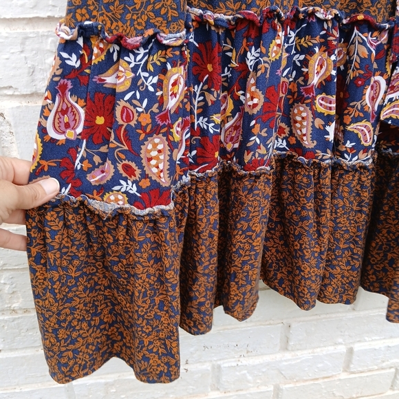 Draper James Midi Fit And Flare Fall Paisley Dress - Picture 7 of 10